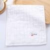 Pure Cotton Baby Saliva Towel: Soft, Cute, Solid Color Gauze Square for Infants
