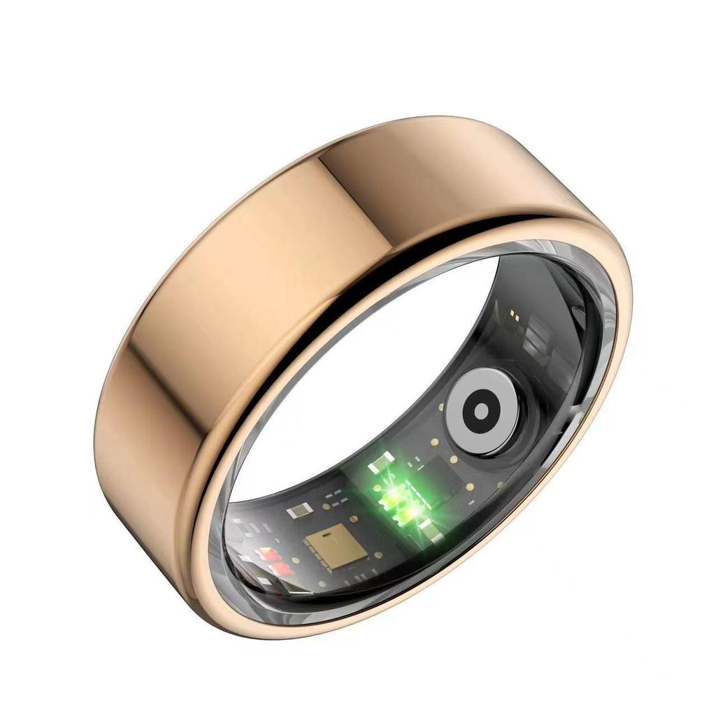 R02 QRing Smart Ring: Sleep, Blood Pressure, Step Count, 24-Hour Heart Rate & Blood Oxygen Monitoring.