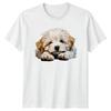 Fluffy Puppy Dogs Animals Unisexs TShirt Unisexs Tee Graphic Unisex Top