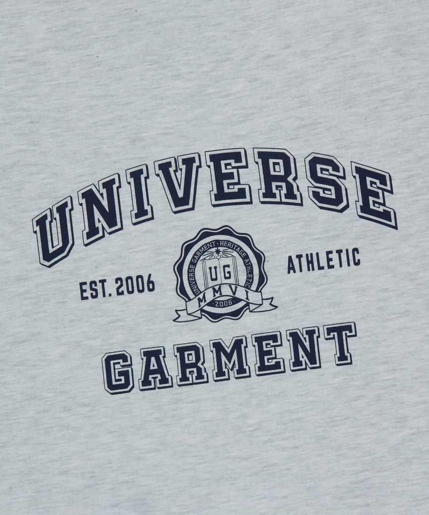 Yunibeoseugameonteu Ug Symbol Logo Print T-Shirt_Melange Grey