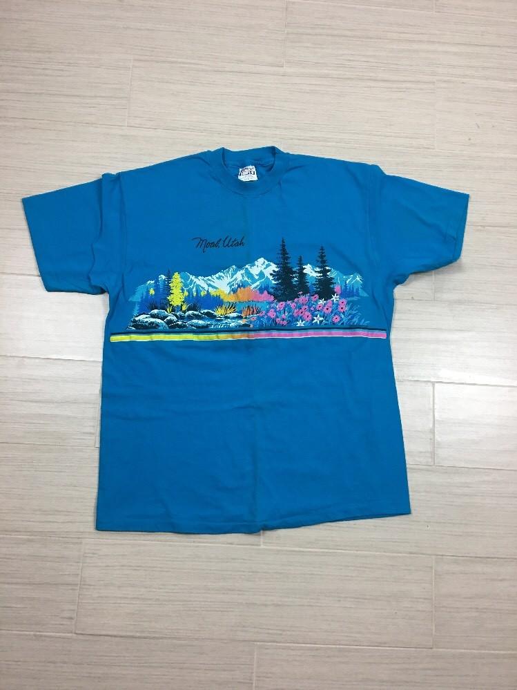 VTG Hanes Tee Shirt Size Large Moab Utah 1990 Lifestyles L