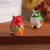 1pc Colorful Rhinestone Owl Jewelry Box, Enamel Mini Box, Exquisite Desktop Ornament Storage Box For Jewelry Storage
