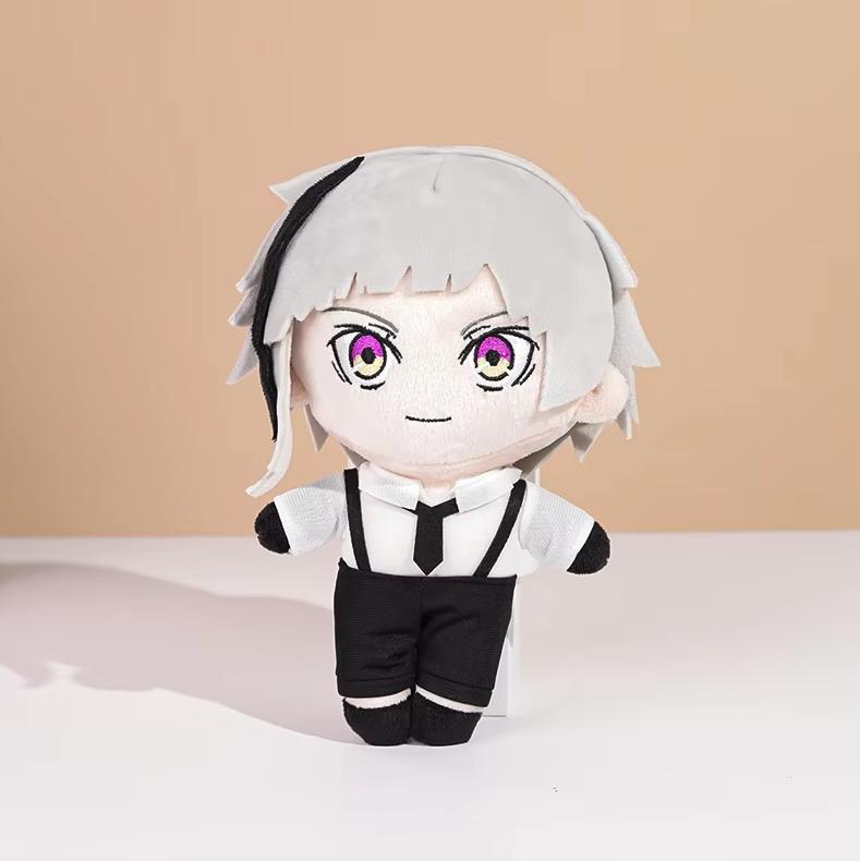 20cm Bungou Stray Dogs Plush Doll Dazai Osamu Nakahara Chuya Edogawa Rampo Gogol Dostoevsk Anime Cosplay Toy Pillow Kids Gift