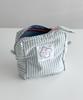 Nuaname Blue Morning Basket Striped Pouch