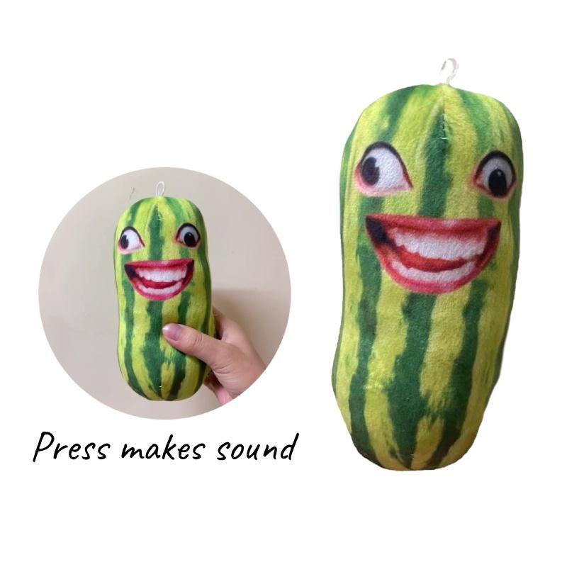 Talking Watermelon Slice Plush Toy Adorable Pp Cotton Stuffed Animal For Kids And Adults