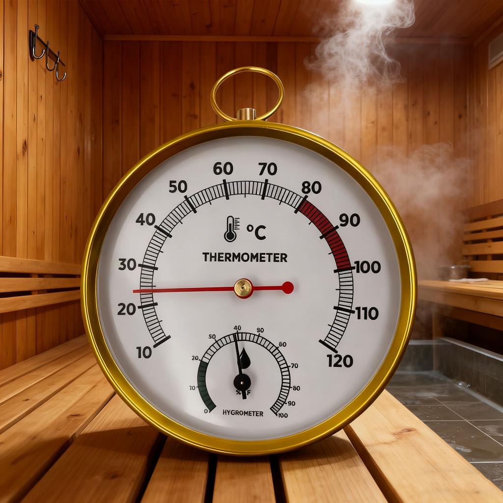 High Precisions Thermometers Hygrometer For Sauna Steam Room Home Use Wall Mounted Temperature Hygrometer