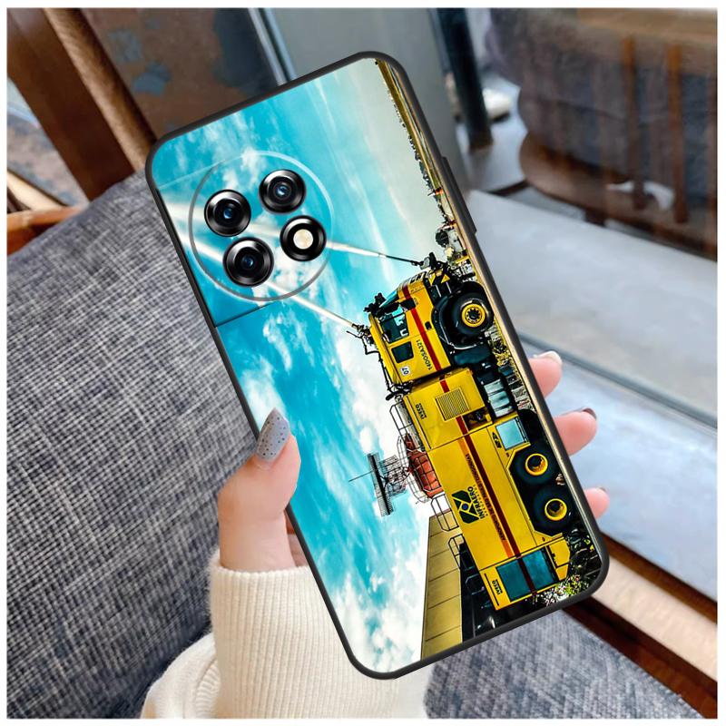 Fire Truck Case For OnePlus 13 15 13R 13T 12 12R 11 9 10 Pro 10T 8T Nord 5 CE 2 3 4 Lite N20 N30 Coque