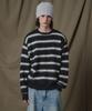 GLW Striped Brushed Knit Navy