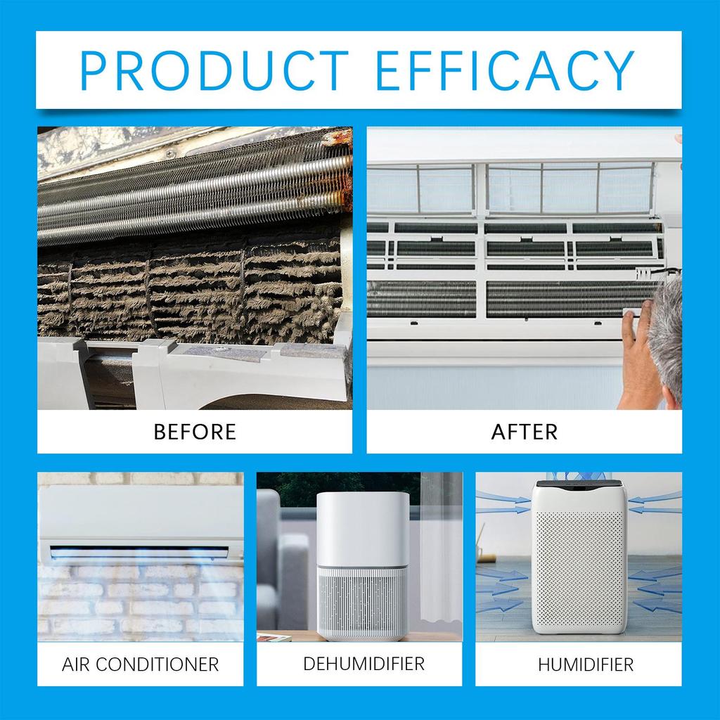 Jakehoe Klima Temizleme Tabletleri Ev Tipi Klima Filtresi Asılı Ünite Derin Temizleme Toz ve Koku Giderme