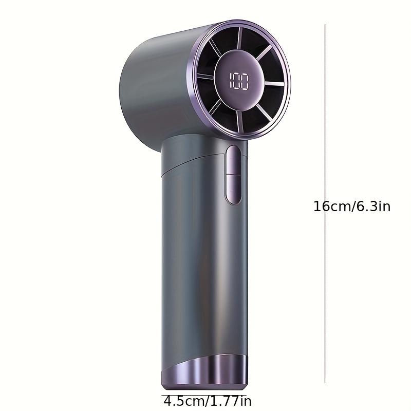 Fashionable Portable Handheld Fan- USB Charging, 3000mAh Lithium Battery, Digital Display - Ideal Choice For Travel, Camping, And Outdoor Activities