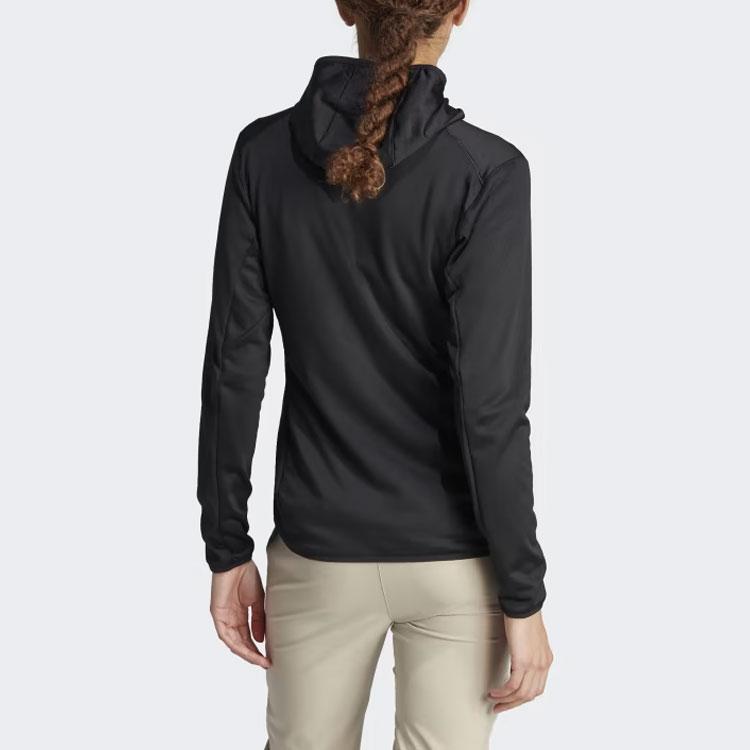 Adidas Terrex Xperior Light Fleece Hooded Jacket Women Jacket Black IB1823