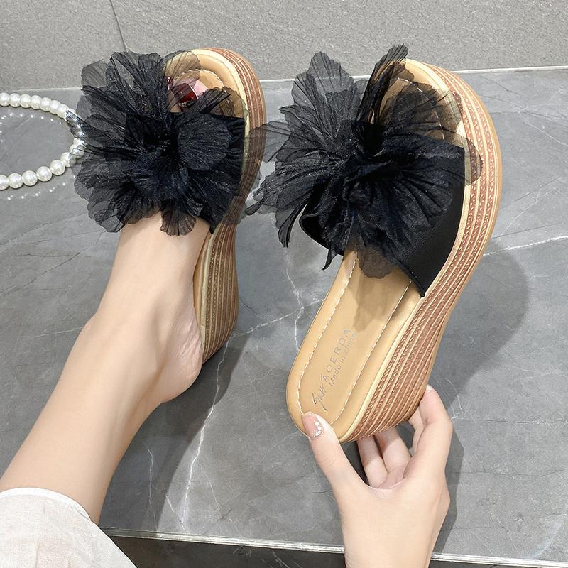 Fashion Aphixta Platform Sandals Slippers Women Colorful Wedge Slides Women Shoes Summer Outside Slippers Women Sweet Slides Shoes