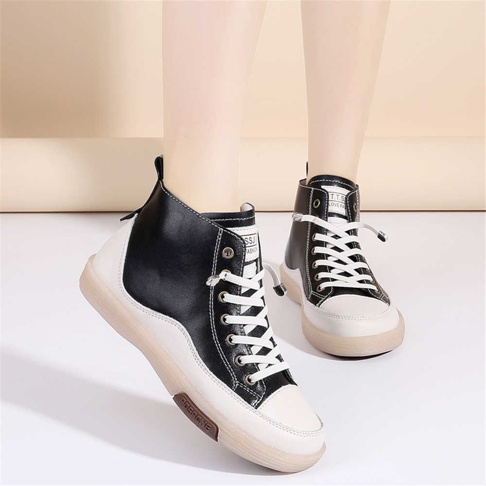 Fashion High-top Anti Slip Heels Ladies Luxury Thick Sole Shoes For Women Blue Boot Sneakers Sports Sneskers 2025new High Tech