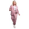 Women's Loose Fit Two-piece suit Long Sleeve Blouse Elastic Waist Joggers