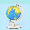 Wooden Assembled Hand Painted Glob Children Science Experiment Puzzle Toy Set For Kids Creative Learning