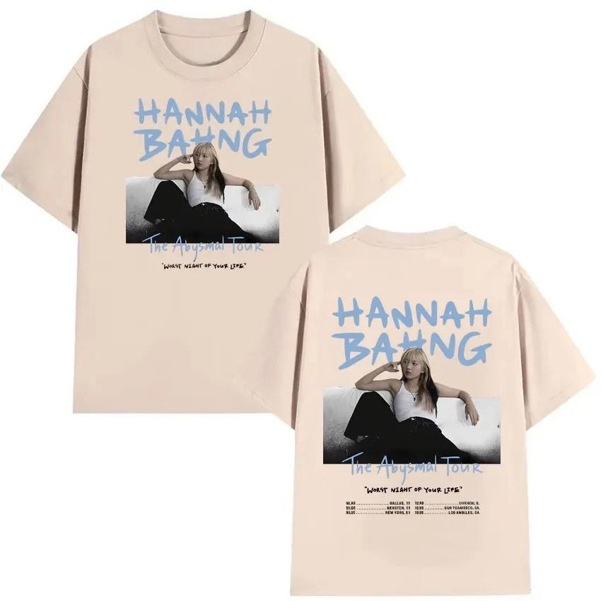 

2026 Harajuku Hannah Bahng Hip Hop T Shirt Mens Womens High Quality Fashion Cotton Short Sleeve Tshrit Summer O-Neck Clothes Hot Sale XXXL