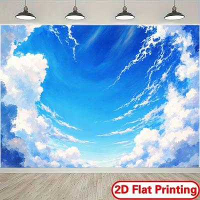 2D Dreamy Sky View Photography Backdrop for Kids & Portrait