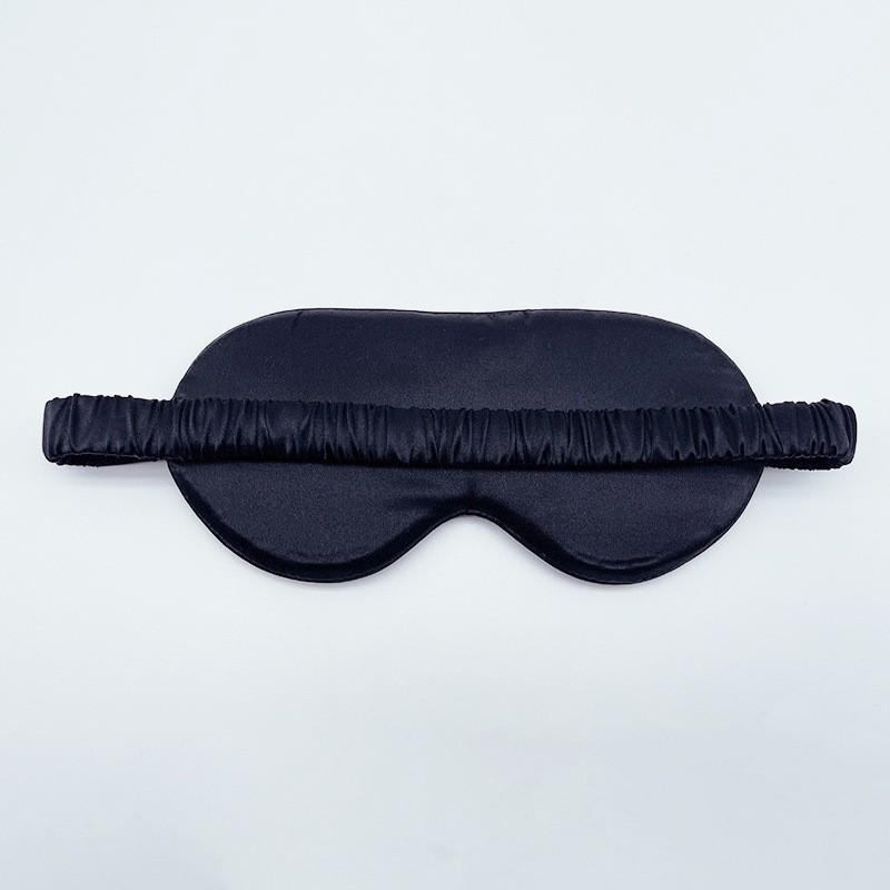 Silk Sleep Eye Mask Dark Room Rest Breathable Light-Blocking Eyeshade In Pure Color Soft Mulberry Comfort Fit