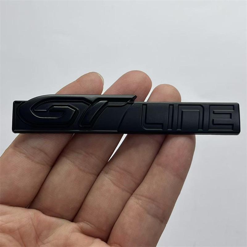 5X 3D Car Metal GT Line GTLINE Chrome Emblem Car Badge Sticker Body Fender Adhesive Emblem