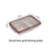 304 Stainless Steel Bento Lunch Box With PP Lid,Sealed Compartments Adult Lunch Box,Children's Student Kindergarten Meal Plate