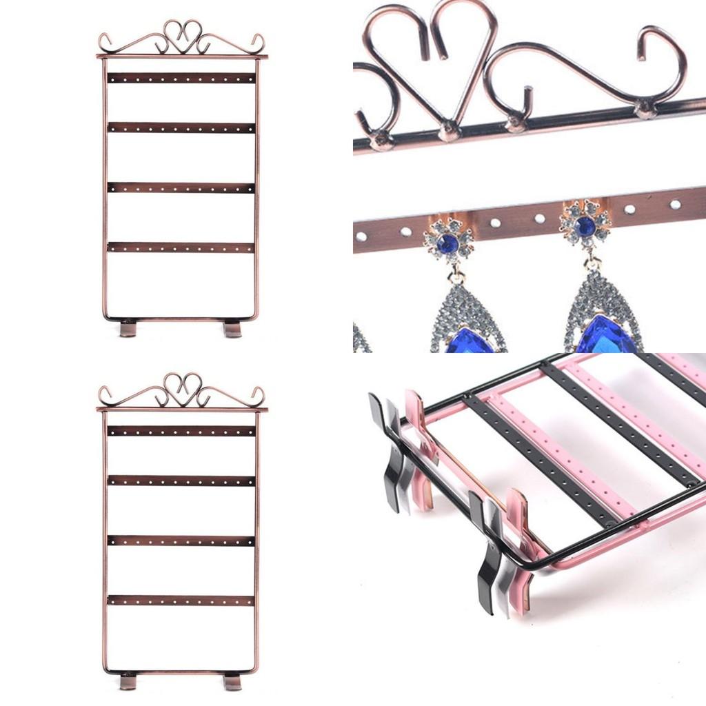 Functional Iron Metal Earring Organizer Display Stand For Jewelry Maximizing Space Efficiency