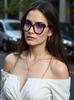 Big-frame Cat ' S Eye Glasses Trend Computer Goggles Fashion Flat Mirror with Myopia Frame High Quality Premium Material
