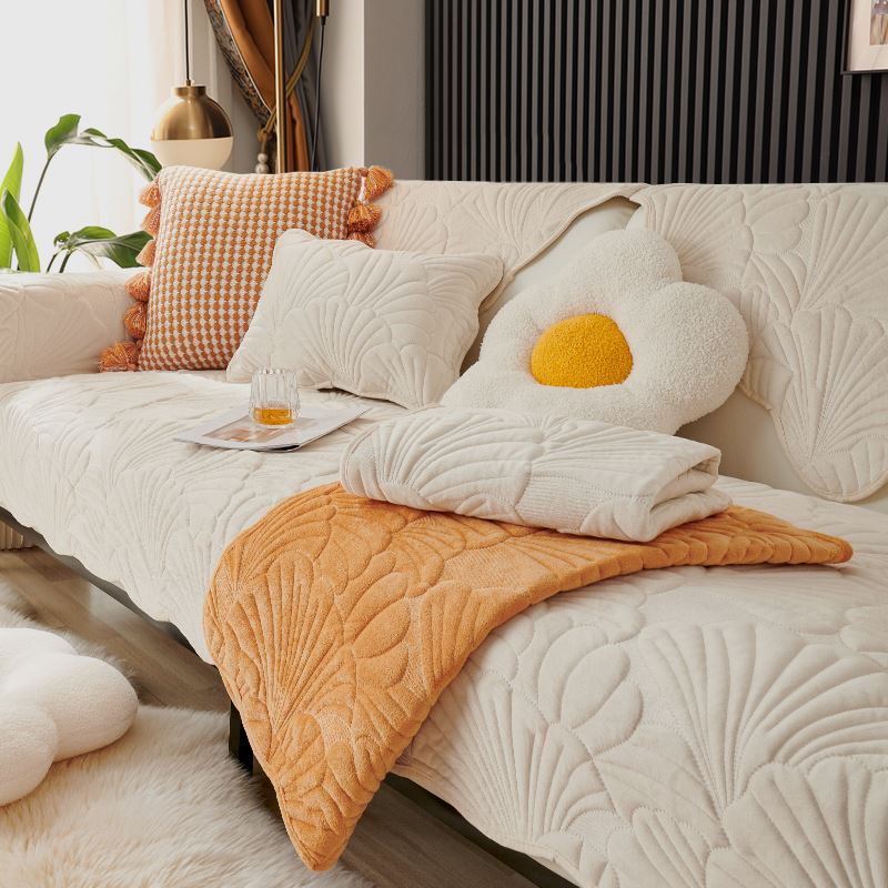 Simple Sofa Cushion Four Seasons Universal Dutch Plush Non-Slip Thickened Seat Cover Cover