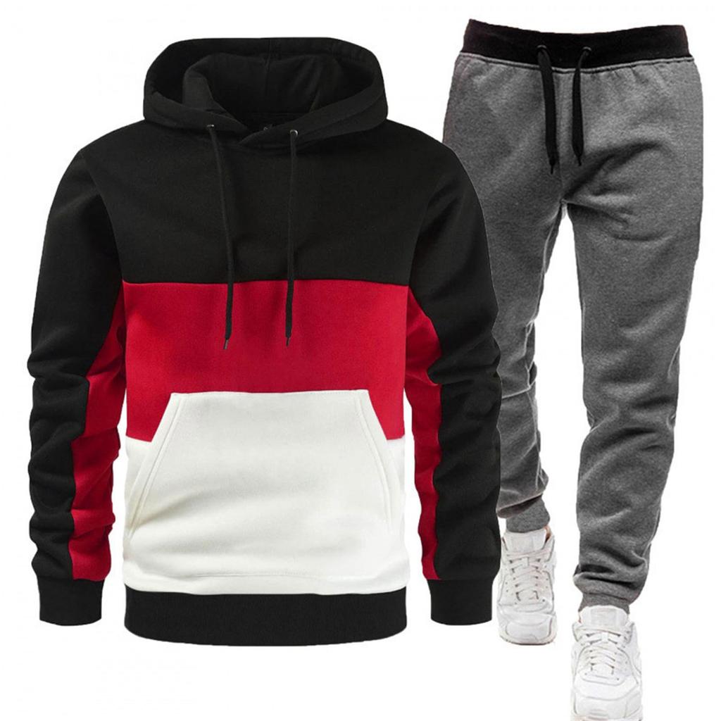 Herren Herbst/Winter Kapuzen-Sportset