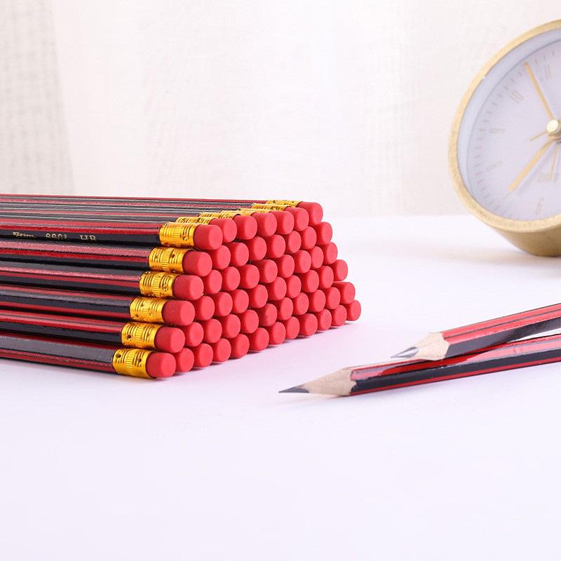 Hexagonal HB Sketching Pencils with Eraser for Primary School Students - Ideal Children's Prizes and Study Stationery