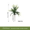 Artificial Christmas Cypress Pine Vine Décor with Plastic Greenery
