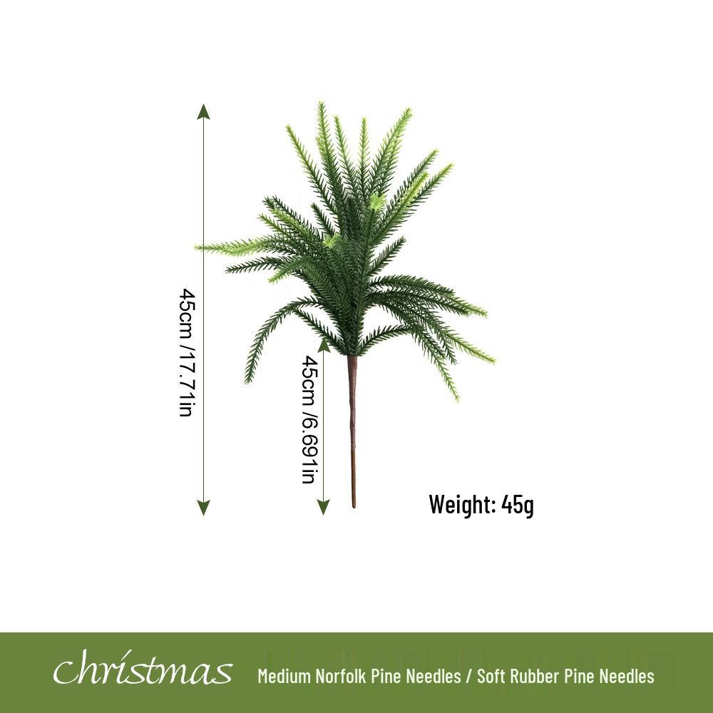 Artificial Christmas Cypress Pine Vine Décor with Plastic Greenery