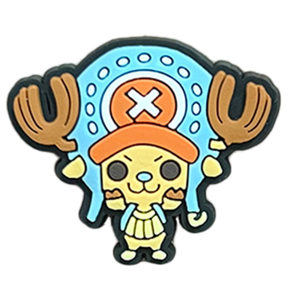 1pcs Japanese Anime One Piece Shoe Charms PVC Cartoon Shoes accessories Decoration Buckle Fit Bands Bracelets Clog Sandal Garden