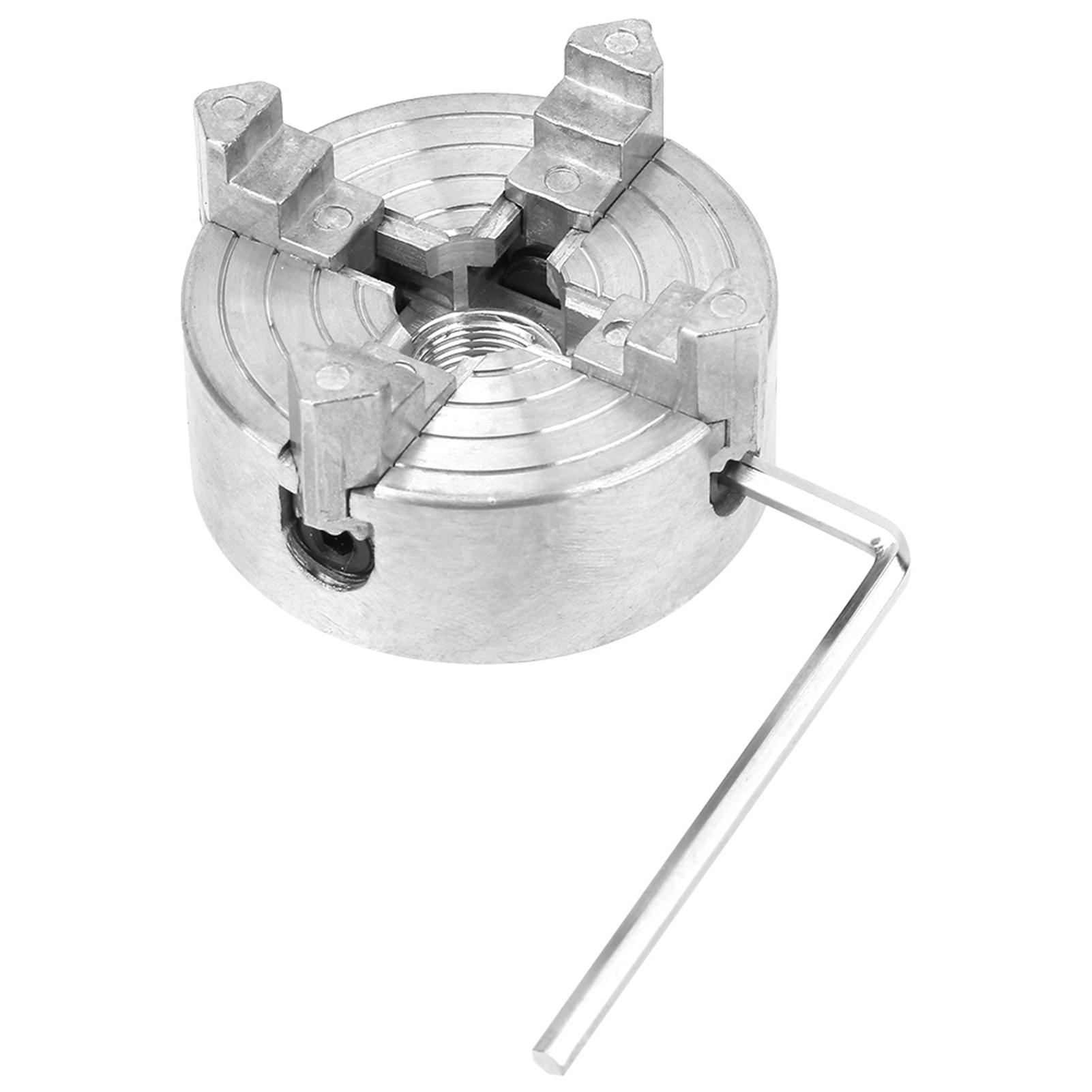 

Z011A Цинковый сплав 4-кулачковый патрон зажимной аксессуар для мини-токарного станка по металлу