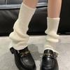 Womens Lolitas Knit Long Socks Flared Leg Warmers Harajuku Booties Socks Winter Warm Ankle Heap Socks