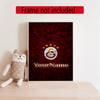 Galatasaray Customize Your Name Diamond Painting Round Diamond Rhinestones Mosaic Diamond Embroidery Wall Paintings Rhinestones Gift Frameless