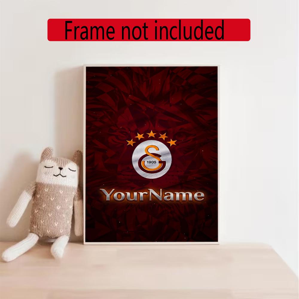 Galatasaray Customize Your Name Diamond Painting Round Diamond Rhinestones Mosaic Diamond Embroidery Wall Paintings Rhinestones Gift Frameless