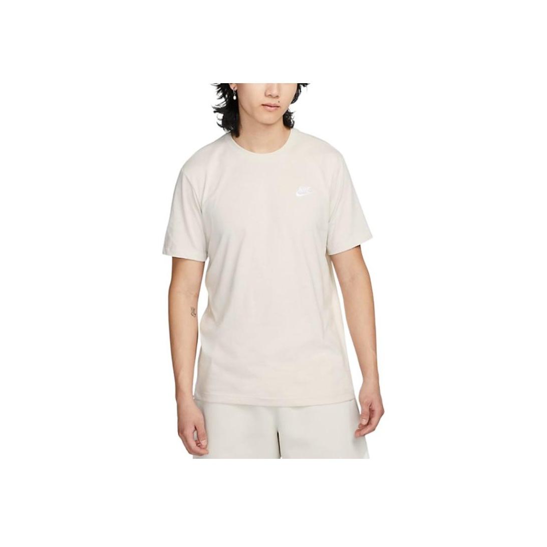 

Nike American Style Solid Color Crew Neck Loose Fit Short Sleeve T-Shirt Men Tops Beige AR4999-073 XXL