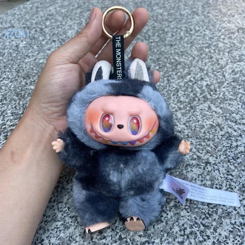 1 ks Sběratelská hračka Třetí generace Labubu Měkká vinylová figurka s obličejem Výstavní předmět Plyšová panenka Klíčenka Závěsný předmět Plyšová hračka