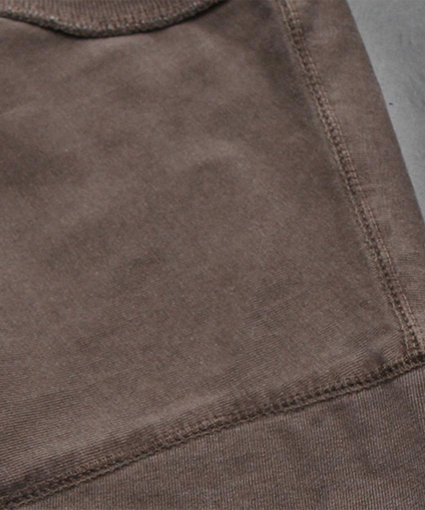 Keuligeon Pigment 3 Stitch Semi-Oversized Short Sleeve Tee Faded Brown
