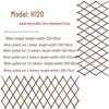 Expandable Garden Trellis with Preservative Wood for Climbing Plants