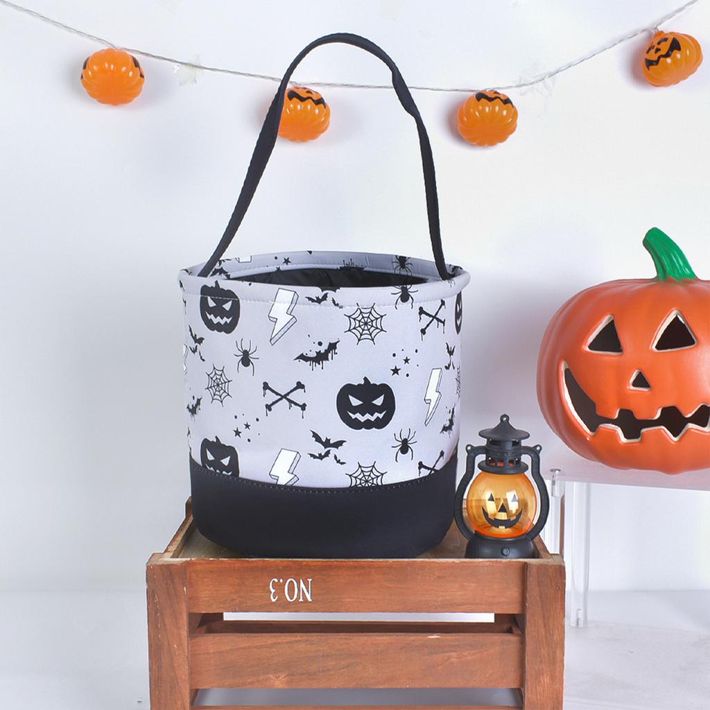 Halloween Candy Basket Halloween Candy Buckets Bag Halloween Trick Or Bags Tote Gift Bags