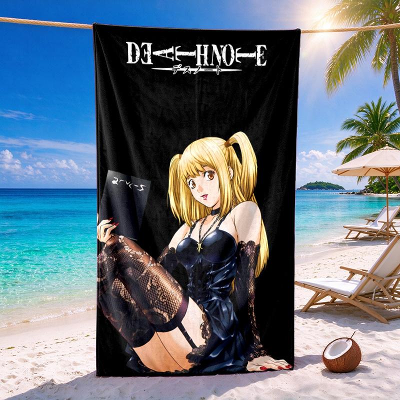 Death Note Quick-drying soft and absorbent beach towel—perfect for beach trips swimming outdoor camping and travel an essential beach item