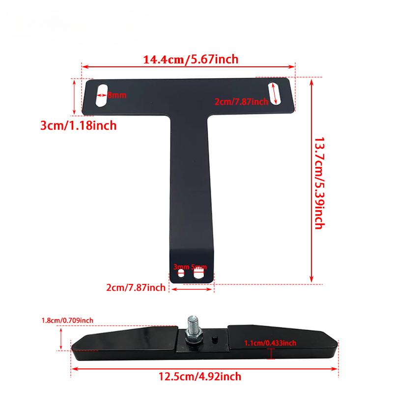 Universal Motorcycle License Number Plate Frame Holder Bracket Motor Bike Parts Rear Reflector Reflector Bracket
