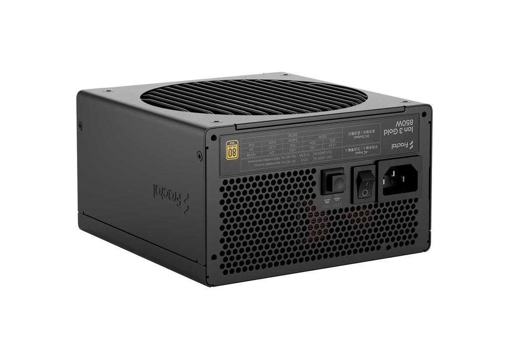 Fractal Design Ion 3 Gold 850W Black PC Power Supply Unit PS1670 FD-P-IA3G-850