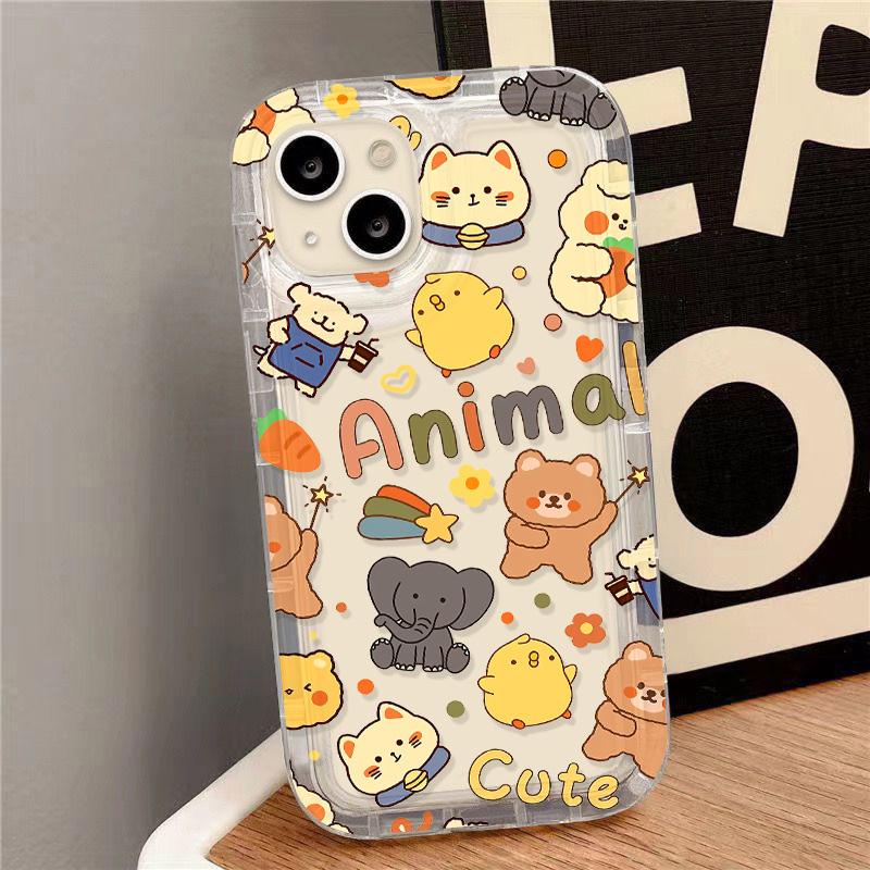 Cute Dinosaur Phone Case For Samsung A55 A54 5g A34 A15 A53 A32 A24 A14 A52 A12 A05S A73 S24 S23 S22 Ultra Plus S21 S20 FE Cover