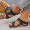 Fashion New Women's Slippers Casual Flower Hollow Wedge Beach Shoes Outdoor Fashion Platform Comfortable Non-slip Sandals Plus Size 43