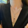 Elegant Versatile Ruby Necklace for Women - Pomegranate Red Clavicle Chain, Light Luxury Accessory