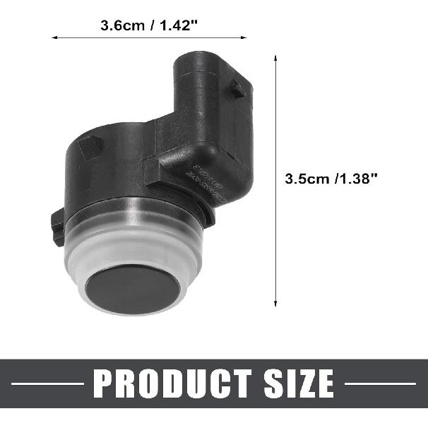 Reverse Parking Assist Sensor Car Bumper Assist Sensor No.6MK25TZZAA/LR081449 for Jeep Wrangler 2020-2024 Plastic Black