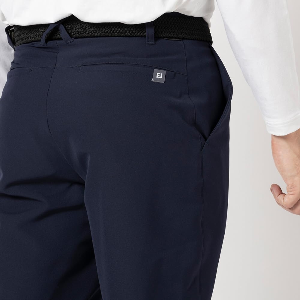 FootJoy TWINSOF 4-Way Water-Repellent Stretch Active Ankle Pants, Navy, Men's, Size XL (FJ-F24-P03, 32247-XL)