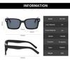 Fashion Square Sunglasses Women Men Brand Designer Mirror Shades Sun Glasses Male Female Retro Rivet Outdoor